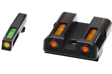 Image of HiViz LiteWave H3 Tritium/Litepipe Pistol Night Sight Set for Glock Gen 1-5 in .45 ACP, .45 GAP, and 10mm