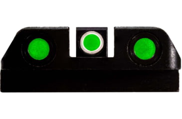 Image of HiViz Green Litepipes w/White Front Ring