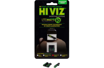 Image of HiViz Green Litepipes w/White Front Ring