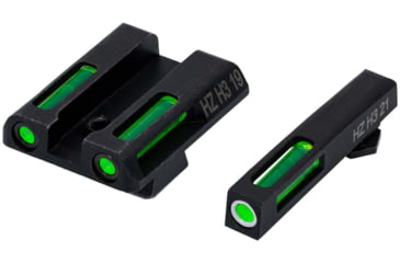 Image of HiViz Green Litepipes w/White Front Ring