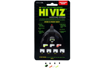 Image of HiViz Spark III Night Sight w/ Red, Orange, and Green LitePipes