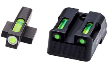 Image of HiViz LiteWave H3 Tritium/Litepipe Pistol Night Sight Set - Fits All Kimber 1911 w/ Fixed Sights, Except Micro