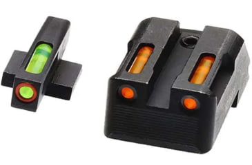 Image of HiViz LiteWave H3 Tritium/Litepipe Pistol Night Sight Set - Fits All Kimber 1911 w/ Fixed Sights, Except Micro