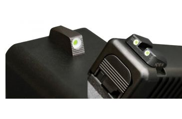 Image of Hiviz LC9N121 Tritium Nitesight Set Ruger LC9/LC380 Green W/White Outline