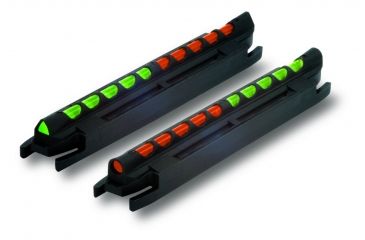Image of Hiviz Two-In-One Magnetic Base, Rib Shotgun Sight Model 300, Narrow, Green/Orange TO300