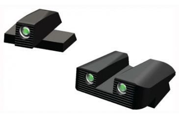 Image of Hiviz Tritium Nitesight Set Springfield XD/XDM, Not 5.25, Green W/White Outline, XDN121