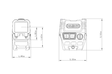 Image of Holosun Advanced Enclosed Micro Reflex Red Dot Sight, 1x 1.1 x 0.87 in, 2 MOA Red Dot Reticle, Black Anodized, AEMS-211301