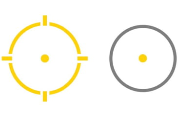 Image of Holosun ARO MRS Advanced Rifle Optic 1x22mm Reflex Red Dot Sight, Gold 2 MOA Dot/2MOA Dot &amp; 65MOA Ring Reticle, Black, ARO-MRS-GD