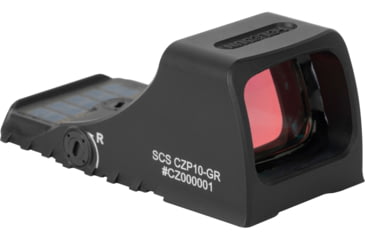 Image of Holosun Carry CZ P10 Solar Charging 1x0.9 Green Dot Sight, Multi Reticle, Black, SCS-P10-GR
