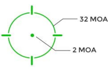 Image of Holosun Carry Enclosed Pistol Sight w/Multiple Reticle System, Green Reticle, Black, EPS-CARRY-GR-MRS