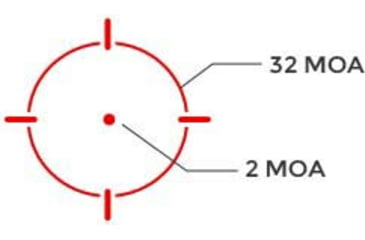 Image of Holosun Carry Enclosed Pistol Sight w/Multiple Reticle System, Red Reticle, Black, EPS-CARRY-RD-MRS