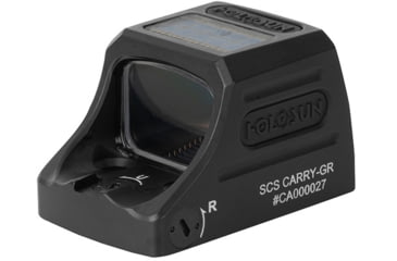 Image of Holosun Carry Solar Charging 1x Green Dot Sight, Multi Reticle, Black, SCS-CARRY-GR