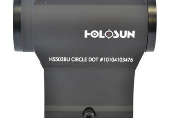 Image of Holosun Circle Micro Red Dot Sight, 2 MOA Dot, 65 MOA Circle, Black, HS503BU