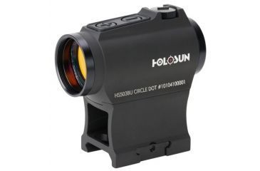 Image of Holosun Circle Micro Red Dot Sight, 2 MOA Dot, 65 MOA Circle, Black, HS503BU