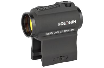 Image of Holosun Circle Micro Red Dot Sight,2 MOA Dot,65 MOA Circle,Black HS503GU