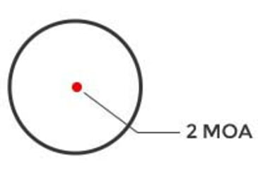 Image of Holosun EPS Enclosed Pistol Sight, 2 MOA, Red Reticle, Black, EPS-RD-2