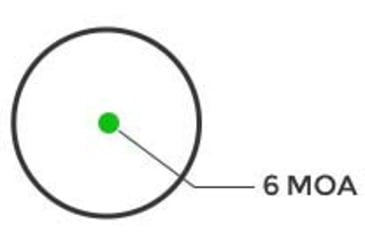Image of Holosun EPS Enclosed Pistol Sight, 6 MOA, Green Reticle, Black, EPS-GR-6