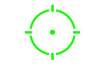 Image of Holosun Flagship Open Reflex 2MOA Dot / 65MOA Ring, Black, HE510C-GR ELITE