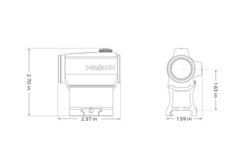Image of Holosun Green LED 2MOA Dot, Black, HE403B-GR ELITE