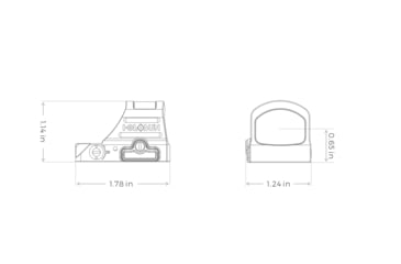 Image of Holosun HE407C-GR-X2 Green Dot Sight, 1x, 2 MOA Dot, Black, HE407C-GR-X2