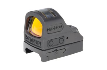 Image of Holosun HE508T Elite Series Micro Red Dot Sight, 1x, 2 MOA Dot/32 MOA Ring, CR2032 Battery, Black, HE508T-RD