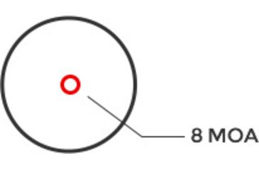 Image of Holosun HS407CO-V2 Red Dot Sight, 8 MOA Circle, Black, HS407CO-V2