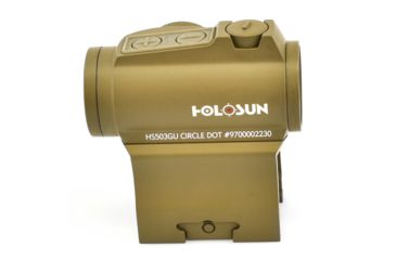 Image of Holosun Micro Red Dot 2MOA Dot &amp; 65MOA Ring, FDE, HS503GU-FDE