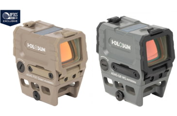 Image of Holosun OPMOD AEMS 1x Red Dot Sight, Flat Dark Earth, Wolf Grey