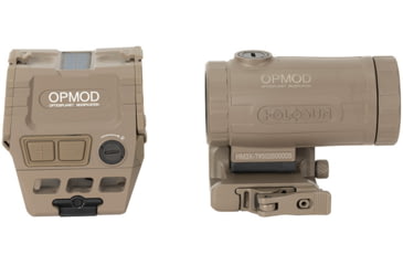 Image of Holosun OPMOD AEMS Red Dot &amp; HM3XT Magnifier Combo, Red MRS, Flat Dark Earth, AEMS 211311&amp;HM3XT-FDE