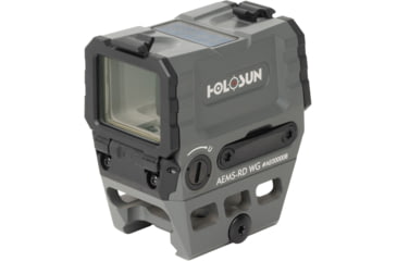 Image of Holosun OPMOD AEMS Reflex Red Dot Sight, Red 2 MOA Dot and 65MOA Circle, Wolf Gray, AEMS-RD WG