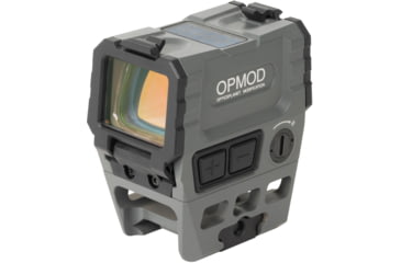 Image of Holosun OPMOD AEMS Reflex Red Dot Sight, Red 2 MOA Dot and 65MOA Circle, Wolf Gray, AEMS-RD WG