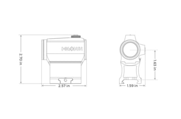 Image of Holosun Paralow Red Dot Sight, 2 MOA Dot Reticle, Black, HS403C