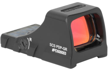 Image of Holosun SCS Solar Charging Sight for Walther PDP 2.0, 2 MOA Dot/32 MOA Circle Green Reticles, Black, SCS-PDP-GR