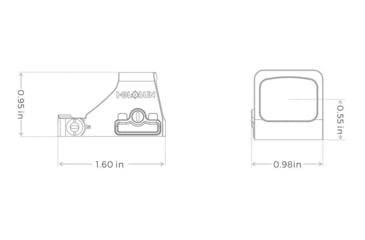 Image of Holosun Sub-compact HS507K-X2 Dot Red Dot Sight, 1x, 2 MOA, Black, HS507K-X2