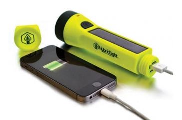 Image of Hybridlight Solar Flashlight,160 Lumens,Charger, Yellow 1588