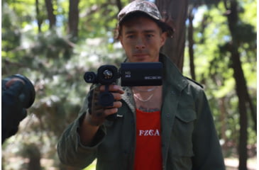 Image of Infiray Flip Large Screen Thermal Imager Camera w/Rangefinder, Black, PH35PLUS