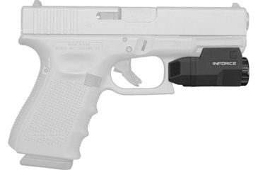 Image of INFORCE APLc Glock Compact Weapon Light, 200 Lumens, 1 x CR2 Battery, Black, ACG-05-1