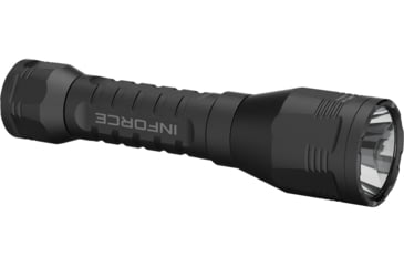 Image of INFORCE ARC 650-Lr-H Rechargeable 18650 Li-Ion 1400 Lumens LED Flashlight Handheld Kit, Black, IF73002