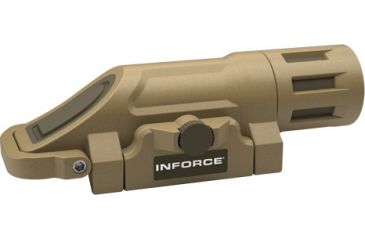 Image of InForce WML, Multifunction Weapon Mounted Light, White LED, 125 Lumens, Desert Sand w/ Momentary Function Only INF-WML-S-W-M