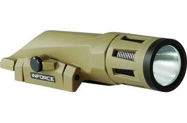 Image of InForce WMLX Multifunction 800 Lu. Weapon Mounted Light, White LED, Flat Dark Earth Body, White Light, 2 CR123A WX-06-1