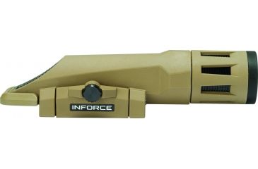 Image of InForce WMLX Multifunction 800 Lu. Weapon Mounted Light, White LED, Flat Dark Earth Body, White Light, 2 CR123A WX-06-1