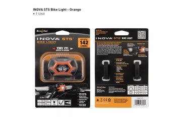 Image of Inova STS Dual Color LED Waterproof Bike Light,142 Lumens,Orange HLSBA-19-R7