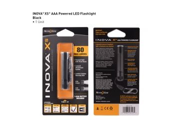 Image of Inova XS AAA LED Flashlight,80 Lumens,Black Gift Box XSB-01-R8