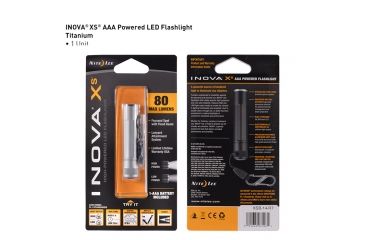 Image of Inova XS AAA LED Flashlight,80 Lumens,Titanium XSB-14-R7