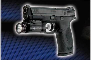 Image of Insight SSL1 Mil-Spec Pistol Flashlight Mounted on Smith &amp; Wesson M&amp;P Handgun