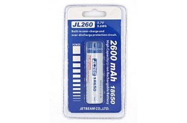Image of JETBeam 18650 Rechargeable Li-ion Battery, 2600mAh JBJL260