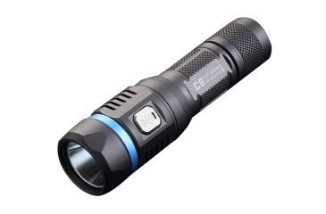 Image of JETBeam C8 Pro Rechargeable Outdoor Flashlight, SST40 N4 BC LED, 1200 Lumens, 1 x 18650 Included, Gray JETBEAM-C8-PRO