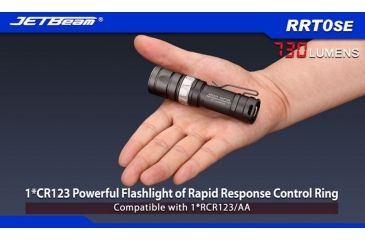 Image of JETBeam RRT0SE LED Flashlight,Gray,730 Lumens JETBEAM-RRT-0SE-XML2