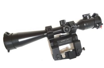 Image of Kalinka Optics KOM 10x42 Illuminated 1000m Reticle Rifle Scope, Side Parallax, 59mm Universal AK and SVD Mount, Black, GSKOM1042LP59