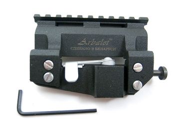 Image of Kalinka Optics Patriot Centered Low Profile Side Mount w/ 108 mm Picatinny Rail Wing - 40 mm Height, for SKS Mosin, AMPM40
